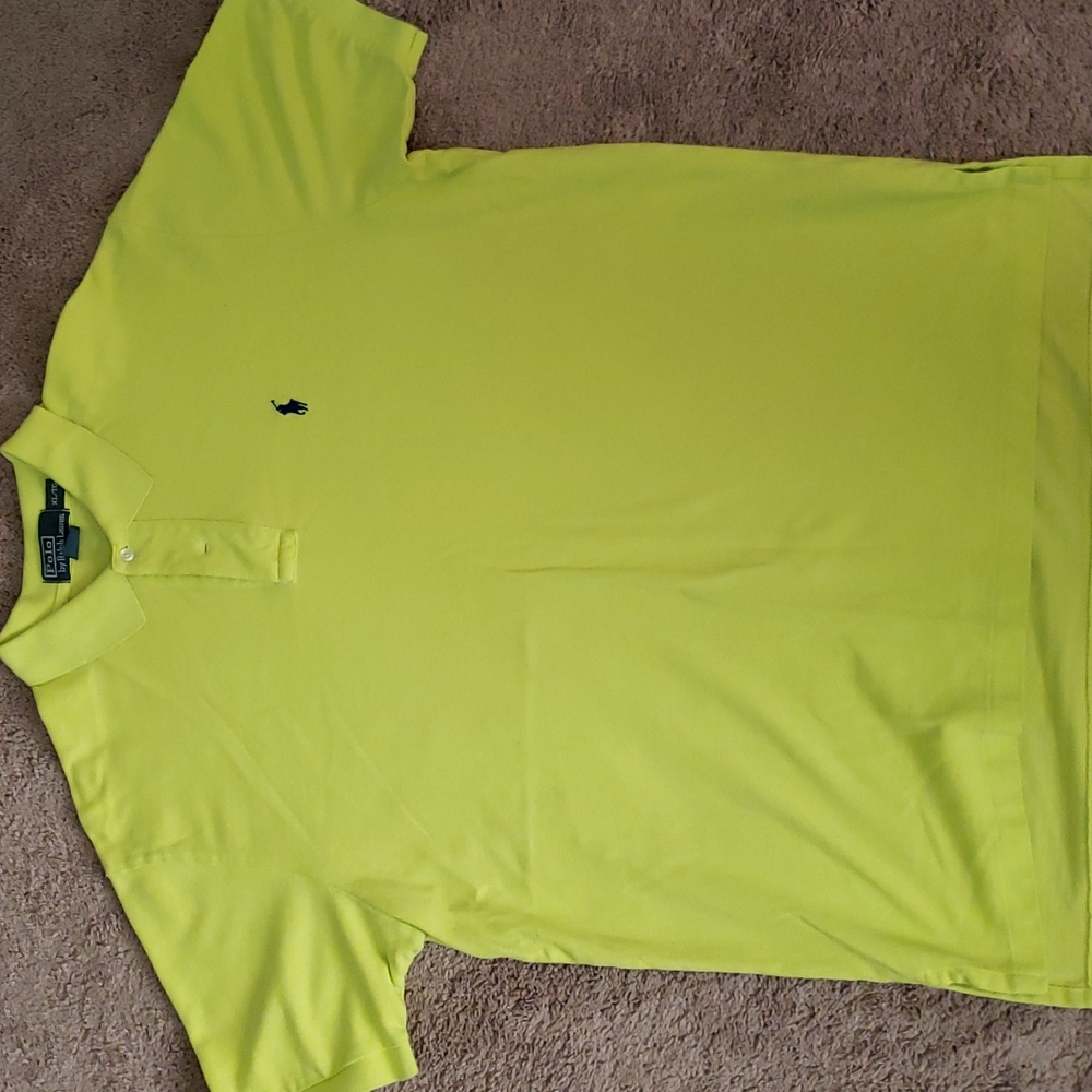 Ralph Lauren Polo shirt; XL; lime green